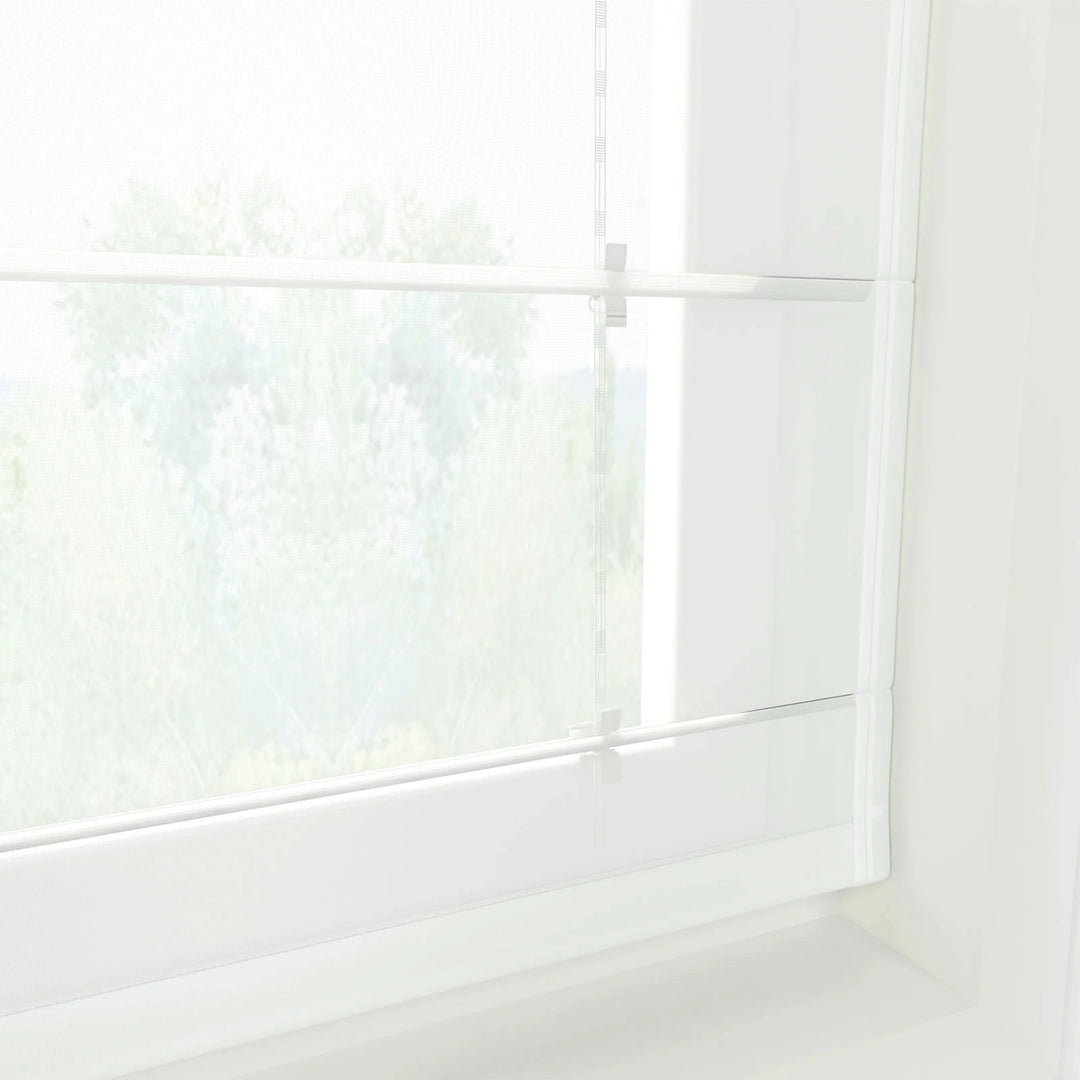 Ron Linen Cotton Herringbone Day Night Roman Shade Cordless