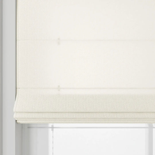 Ron Linen Cotton Herringbone Day Night Roman Shade Cordless