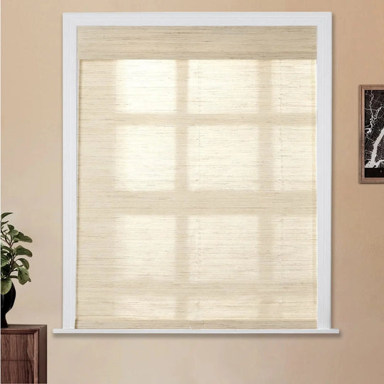 Natural Ramie Bamboo Woven Shade - Cashew TWOPAGES CURTAINS
