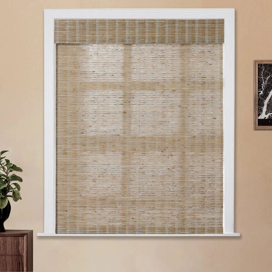 Natural Jute Bamboo Woven Shade - Natural TWOPAGES CURTAINS