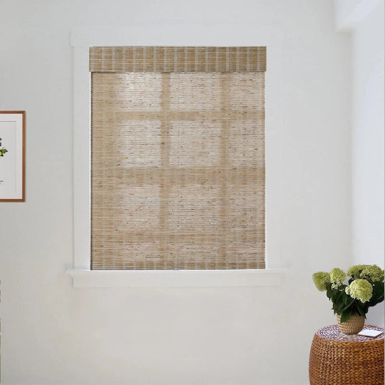 Natural Jute Bamboo Woven Shade - Natural TWOPAGES CURTAINS