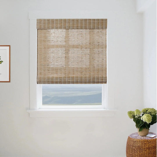 Natural Jute Bamboo Woven Shade - Natural TWOPAGES CURTAINS