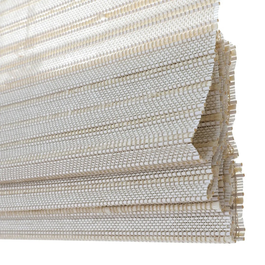 Natural Paper Bamboo Woven Shade - Marble White TWOPAGES CURTAINS