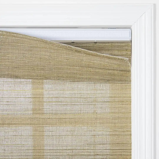 Natural Ramie Top Down Bottom Up Woven Wood Shade Cordless - Coconut -TWOPAGES CURTAINS
