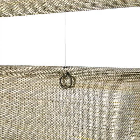 Natural Ramie Top Down Bottom Up Woven Wood Shade Cordless - Coconut -TWOPAGES CURTAINS