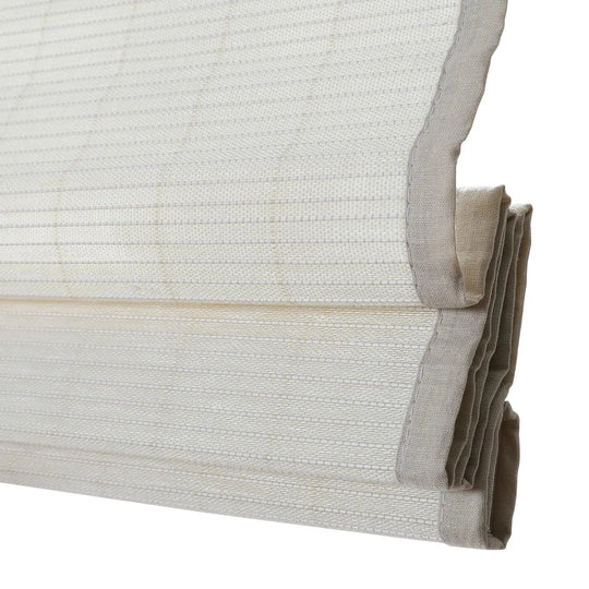 Natural Flax Bamboo Woven Shade - Eggshell TWOPAGES CURTAINS