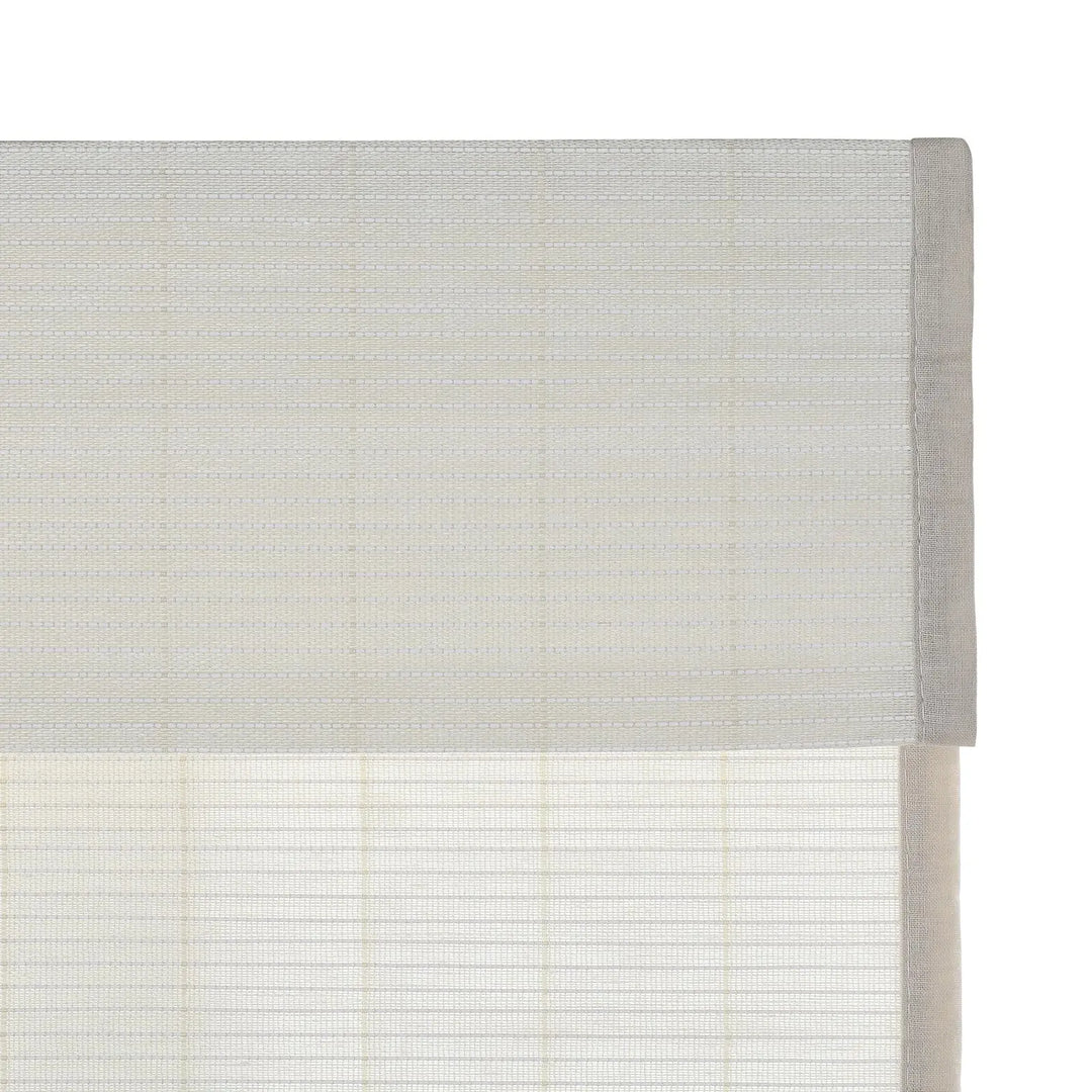 Natural Flax Bamboo Woven Shade - Eggshell TWOPAGES CURTAINS