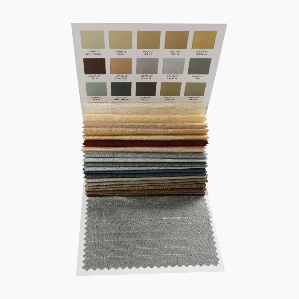 Selman 100% Dupioni Silk Booklet 22 Colors