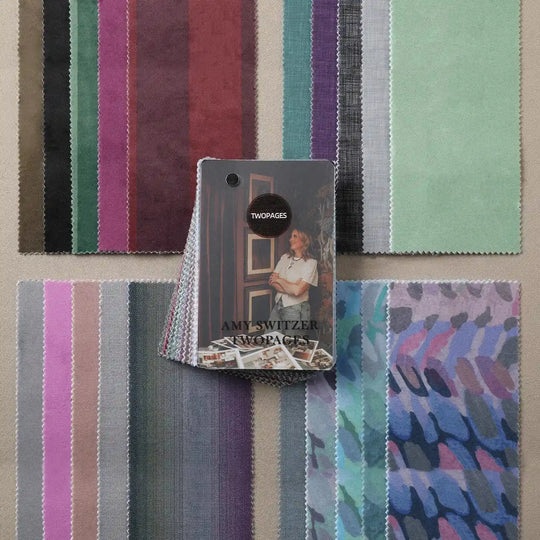 Amy Switzer Print Velvet Booklet 20 Colors- -TWOPAGES CURTAINS