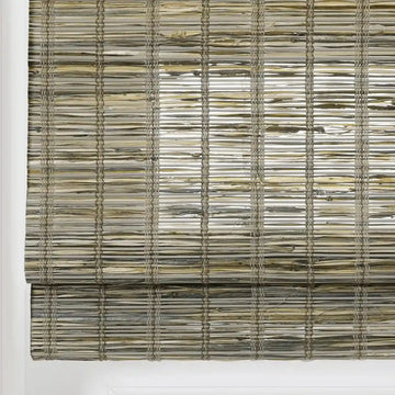 Rae Natural Ramie Jute Woven Wood Shades - Series D -TWOPAGES CURTAINS