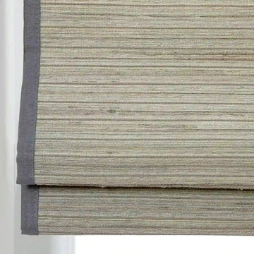 Rae Natural Ramie Flax Woven Wood Shades - Series C -TWOPAGES CURTAINS