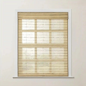 Rae Natural Ramie Jute Woven Wood Shades - Series M -TWOPAGES CURTAINS