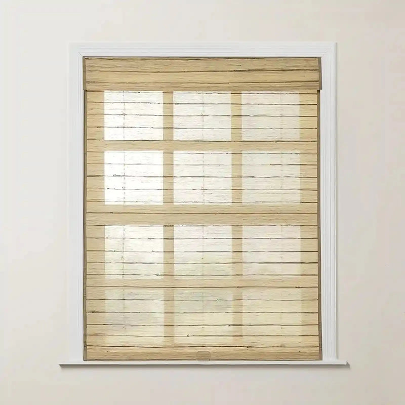 Rae Natural Ramie Jute Woven Wood Shades - Series M -TWOPAGES CURTAINS