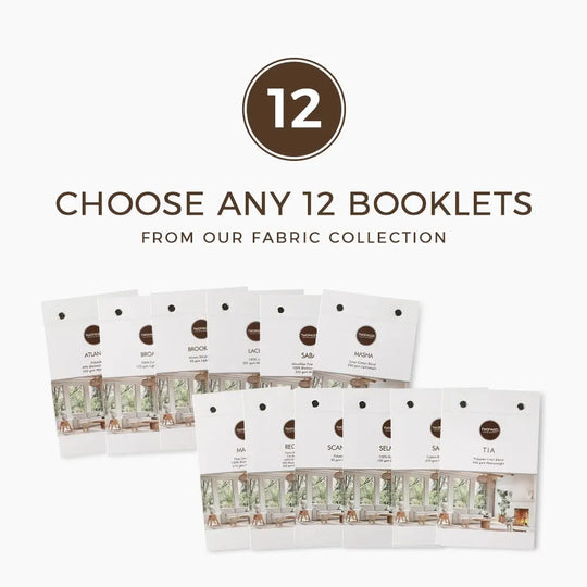Choose Any 12 Fabric Booklets TWOPAGES