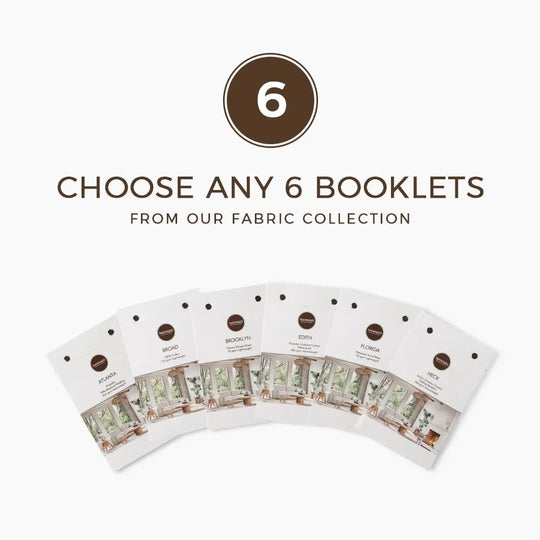 Choose Any 6 Fabric Booklets TWOPAGES