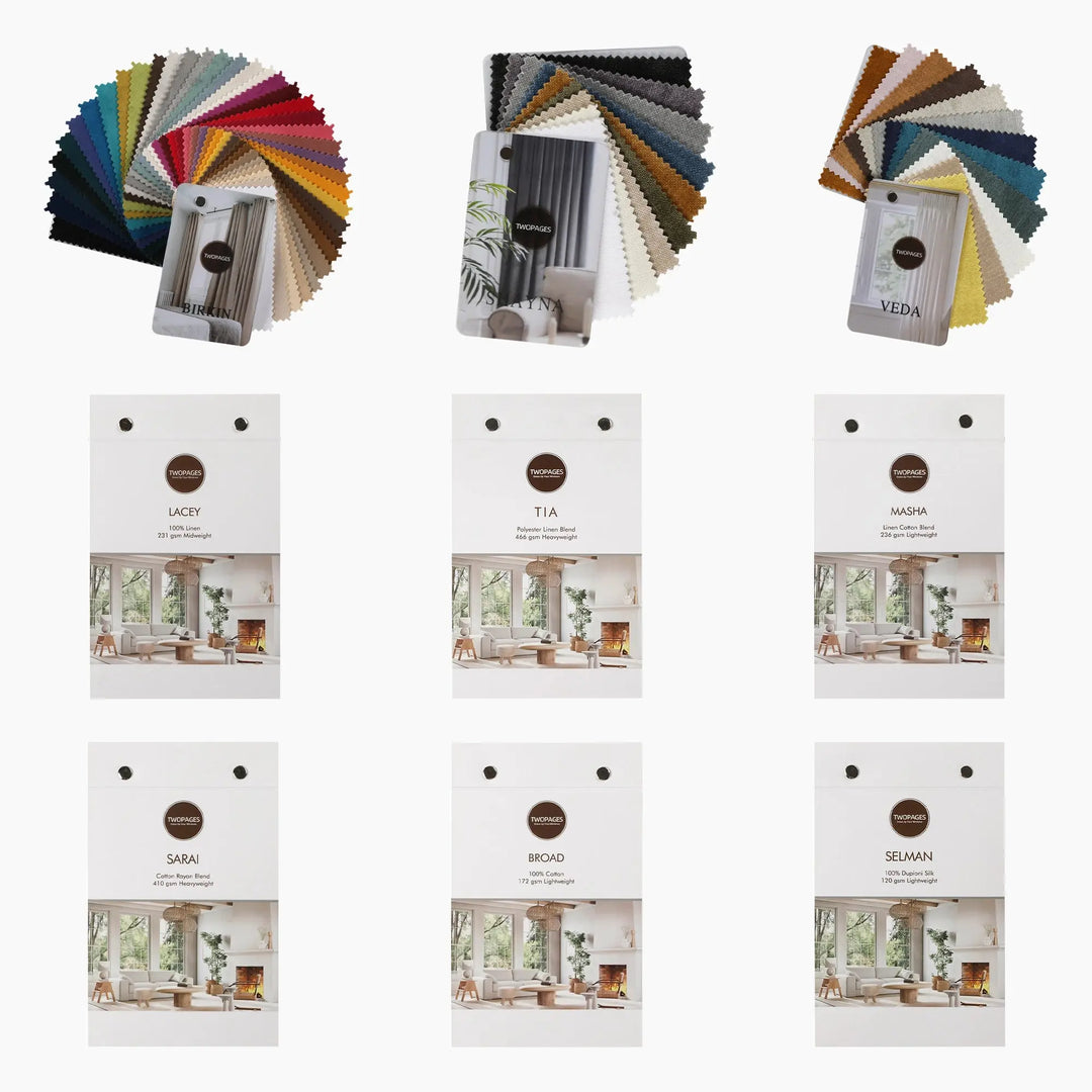 Choose Any 6 Fabric Booklets TWOPAGES