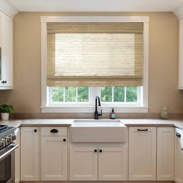 Rae Natural Ramie Jute Woven Wood Shades - Series M -TWOPAGES CURTAINS