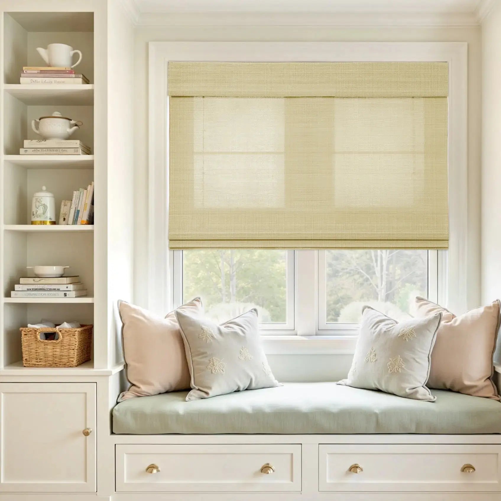 Rae Natural Bamboo Woven Shades | TWOPAGES Curtains