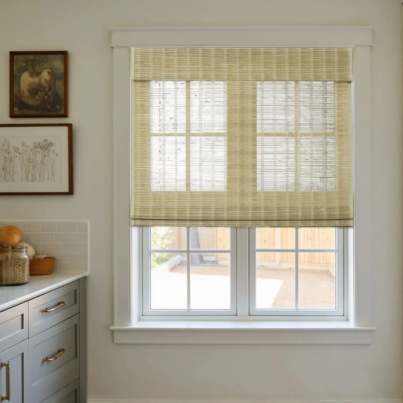 Rae Natural Ramie Bamboo Woven Shades - Series P -TWOPAGES CURTAINS