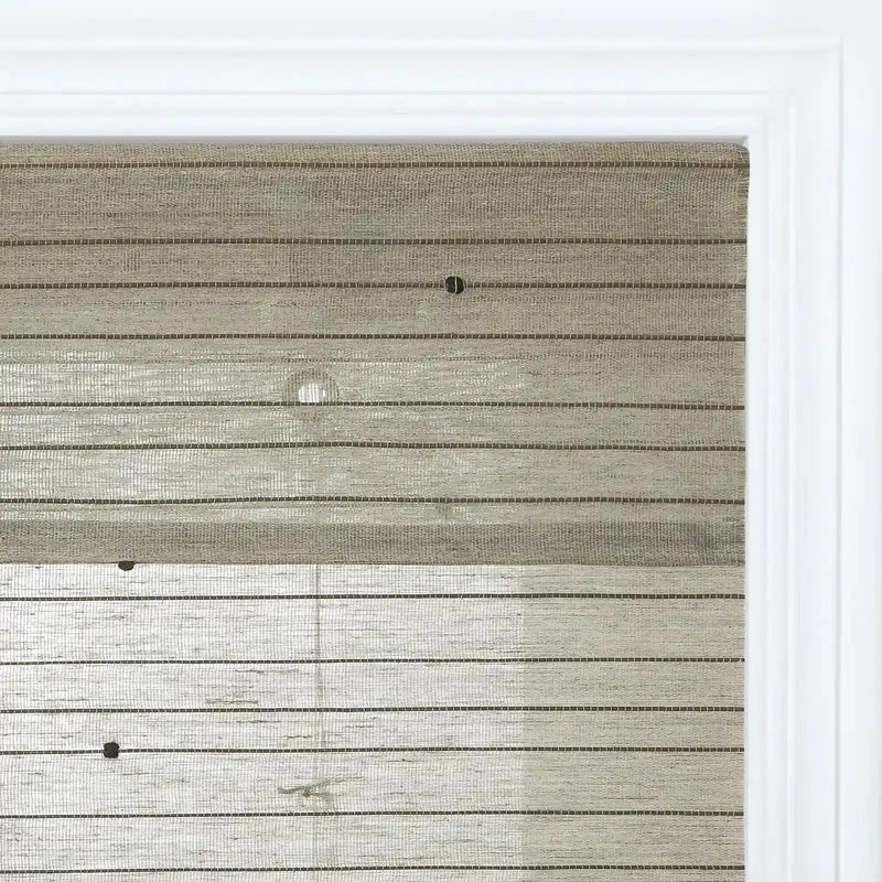 Rae Natural Ramie Jute Woven Wood Shades - Series M -TWOPAGES CURTAINS