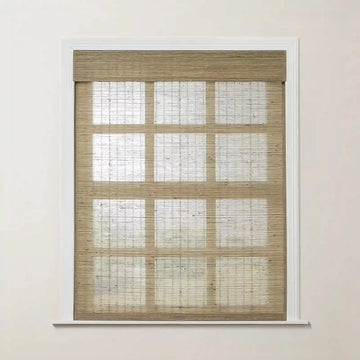 Rae Natural Ramie Jute Woven Wood Shades - Series M -TWOPAGES CURTAINS