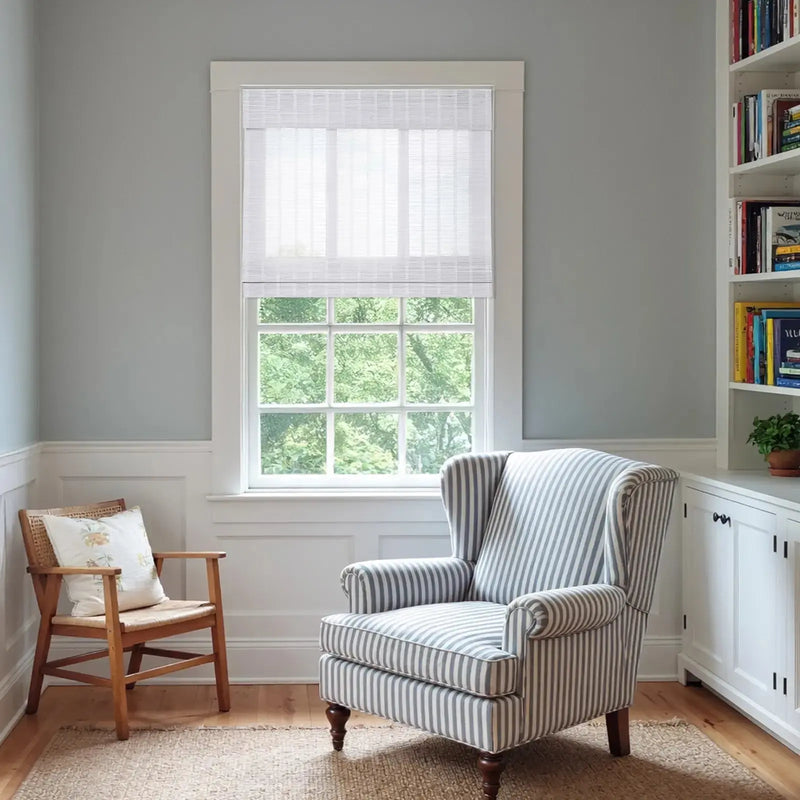 Rae Natural Pure Bamboo Woven Shades - Series Z -TWOPAGES CURTAINS