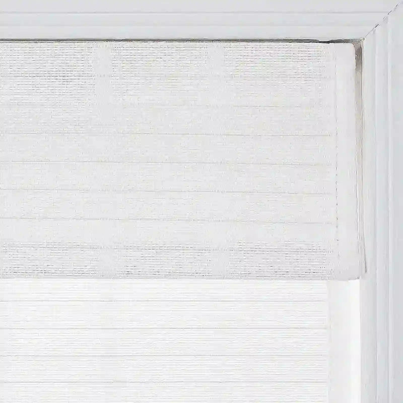 Rae Natural Ramie Flax Woven Wood Shades - Series C -TWOPAGES CURTAINS