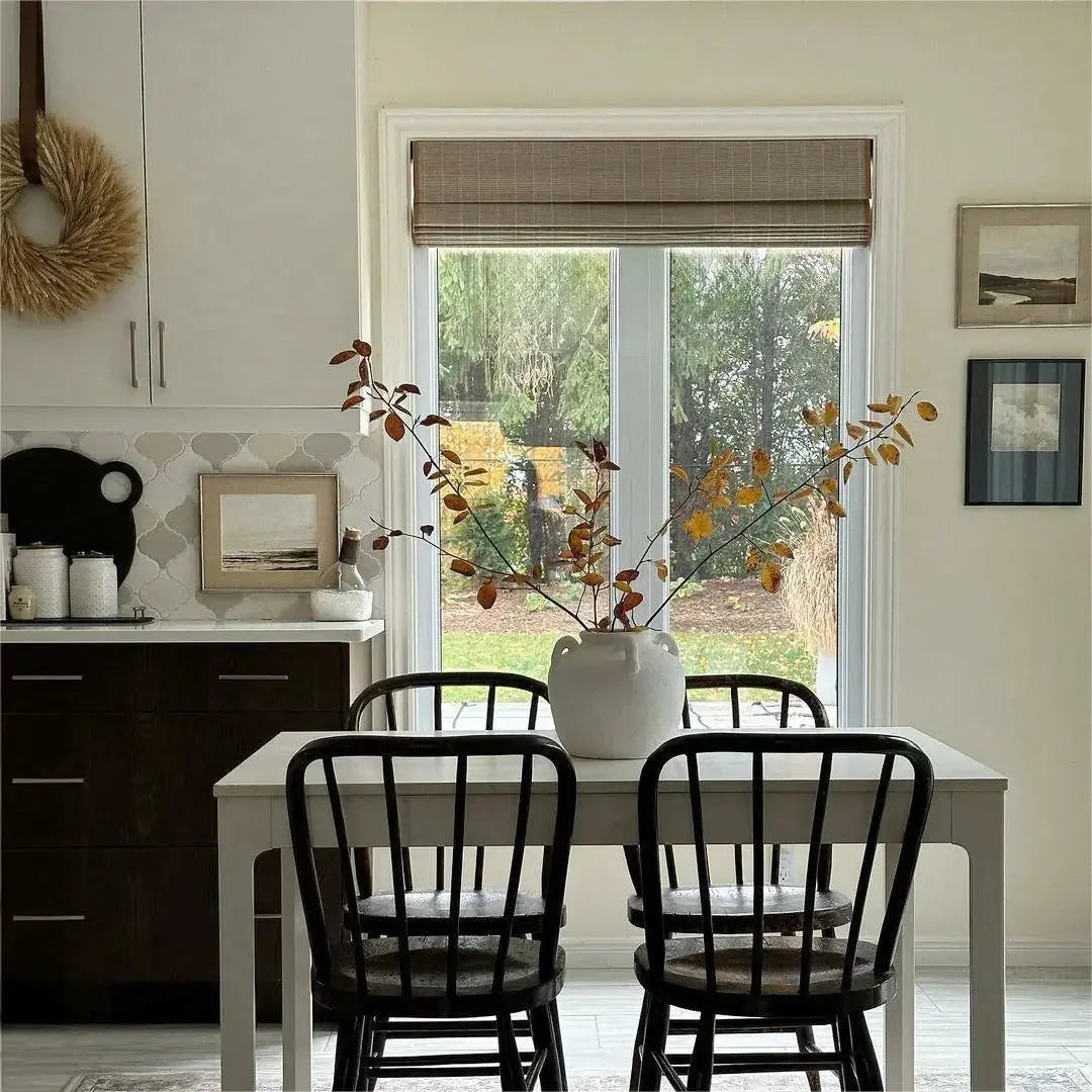 Lay Natural Flax Bamboo Woven Shade - Gray Brown, image size:1080x1080