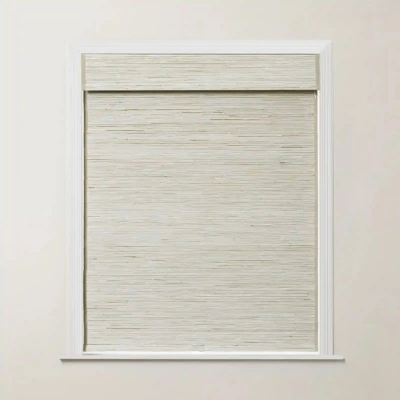 Rae Natural Ramie Jute Woven Wood Shades - Series D -TWOPAGES CURTAINS