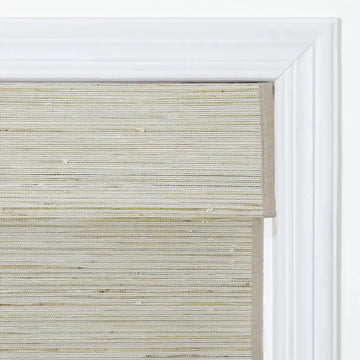 Rae Natural Ramie Jute Woven Wood Shades - Series D -TWOPAGES CURTAINS