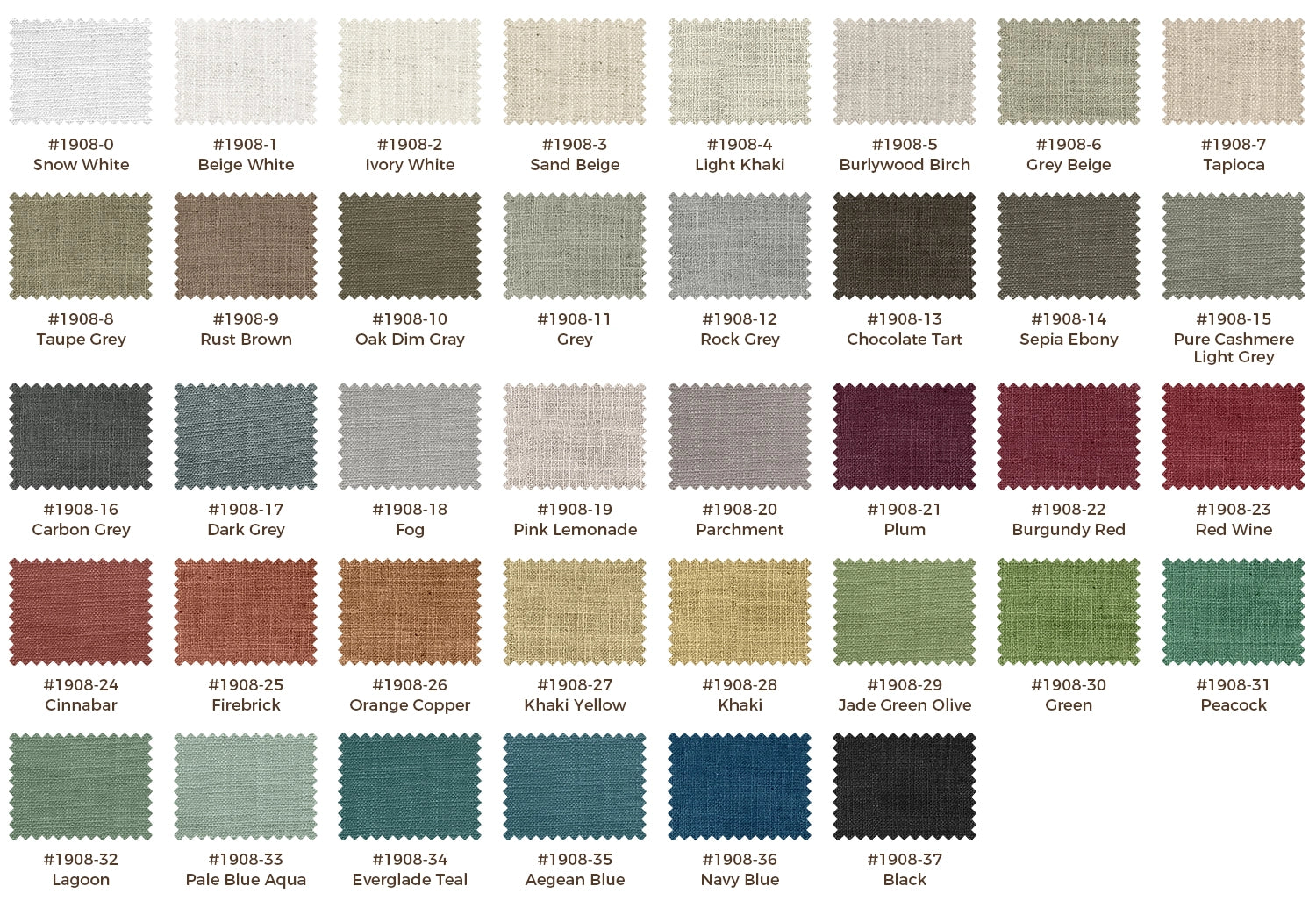 Strictly Match The Color of The Curtains Fabric According to The Color Card