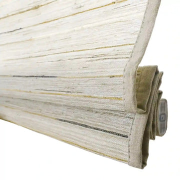 Rae Natural Ramie Jute Woven Wood Shades - Series D -TWOPAGES CURTAINS