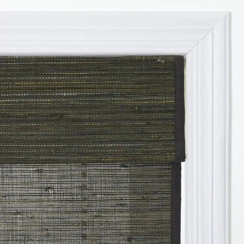 Rae Natural Ramie Jute Woven Wood Shades - Series D -TWOPAGES CURTAINS