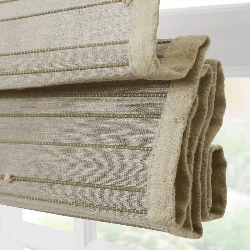 Rae Natural Ramie Bamboo Woven Shades - Series P -TWOPAGES CURTAINS