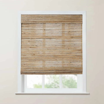 Rae Natural Ramie Jute Woven Wood Shades - Series M -TWOPAGES CURTAINS
