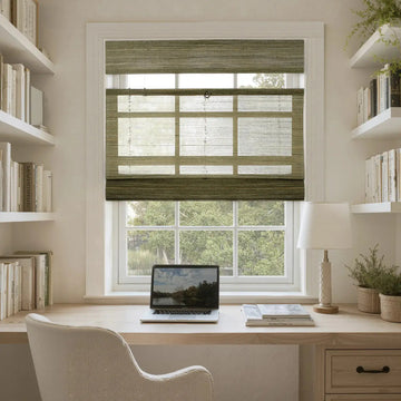 Rae Top Down Bottom Up Woven Wood Shade Cordless - Series D -TWOPAGES CURTAINS