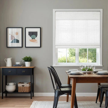 Rae Natural Ramie Flax Woven Wood Shades - Series C -TWOPAGES CURTAINS