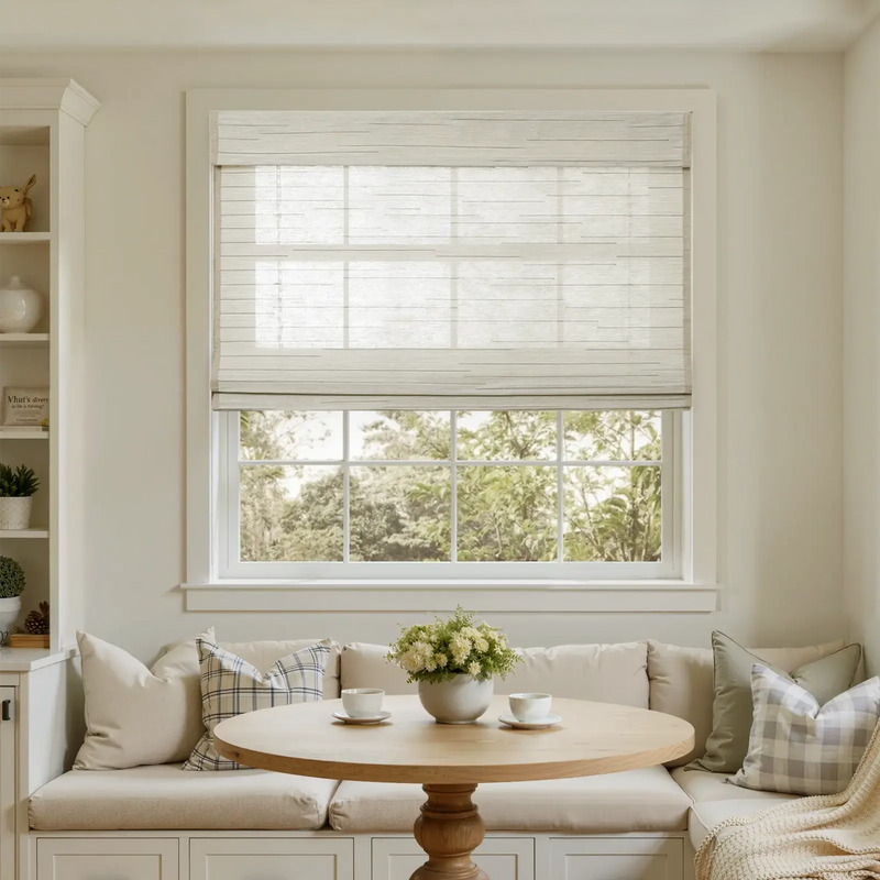 Rae Natural Ramie Bamboo Woven Shades - Series P -TWOPAGES CURTAINS