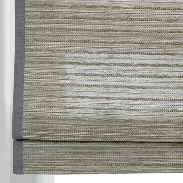 Rae Natural Ramie Flax Woven Wood Shades - Series C -TWOPAGES CURTAINS