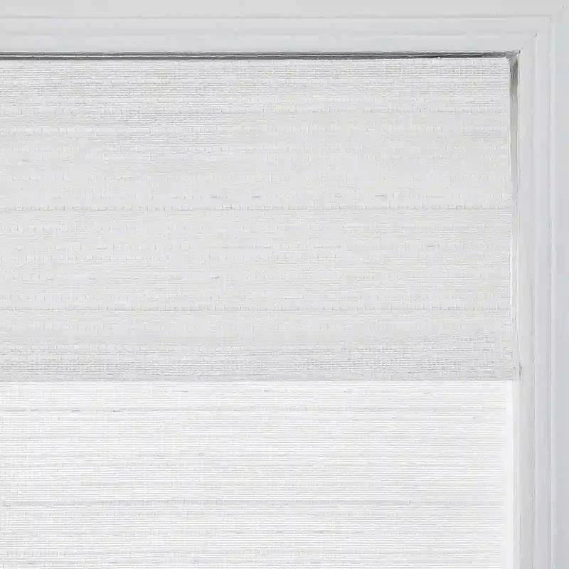 Rae Natural Ramie Flax Woven Wood Shades - Series C -TWOPAGES CURTAINS