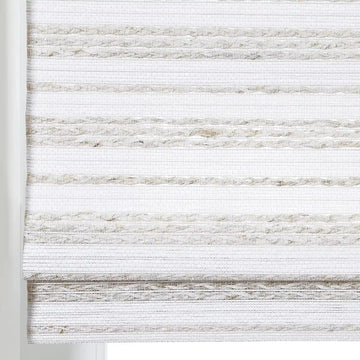 Rae Natural Ramie Flax Woven Wood Shades - Series C -TWOPAGES CURTAINS