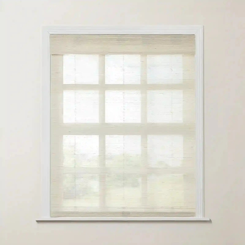 Rae Natural Ramie Jute Woven Wood Shades - Series M -TWOPAGES CURTAINS