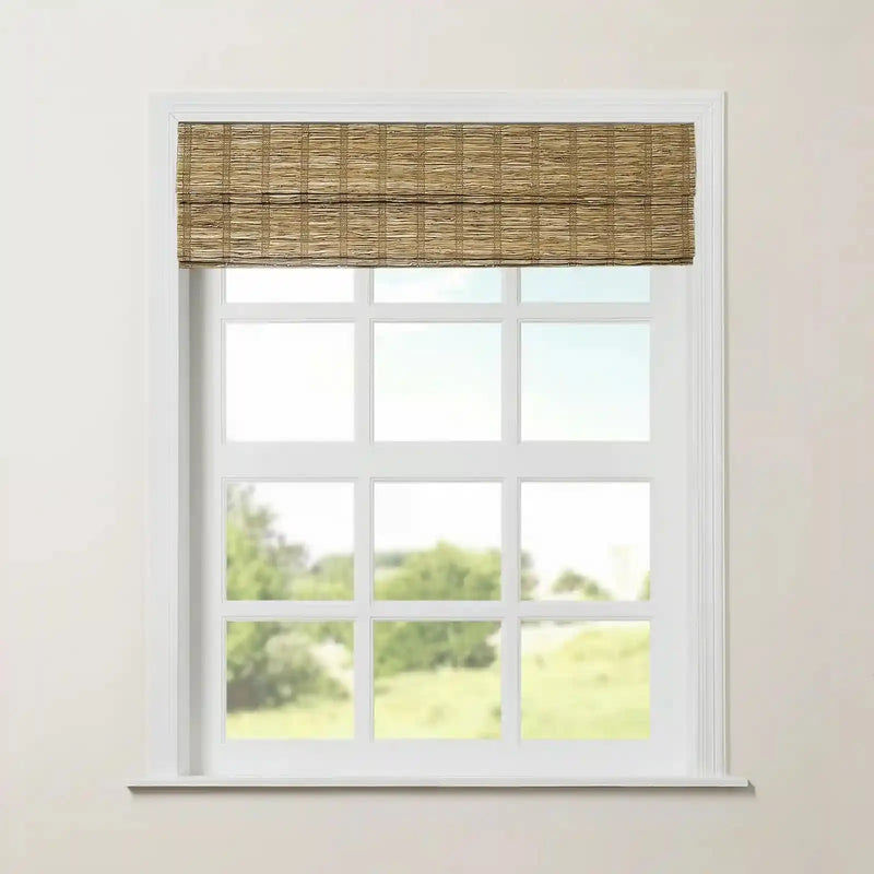 Rae Natural Ramie Jute Woven Wood Shades - Series M -TWOPAGES CURTAINS