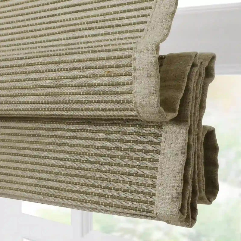 Rae Natural Ramie Bamboo Woven Shades - Series P -TWOPAGES CURTAINS