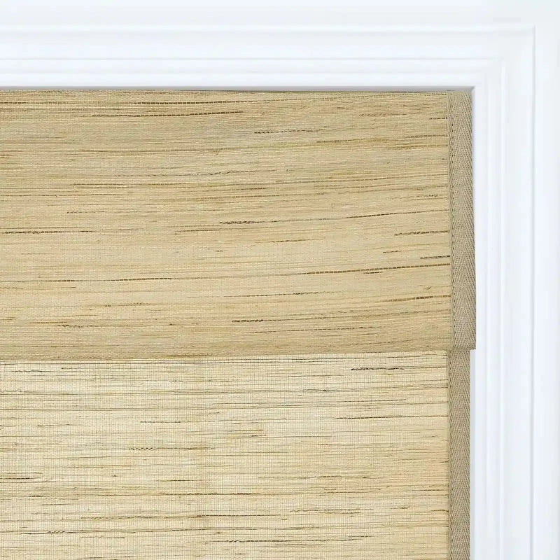 Rae Natural Ramie Jute Woven Wood Shades - Series M -TWOPAGES CURTAINS