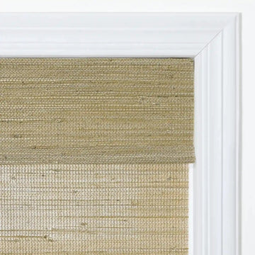 Rae Natural Ramie Jute Woven Wood Shades - Series D -TWOPAGES CURTAINS