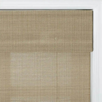 Motorized Window Woven Bamboo Shades -TWOPAGES CURTAINS