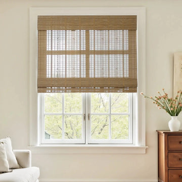 Rae Natural Pure Bamboo Woven Shades - Series Z -TWOPAGES CURTAINS