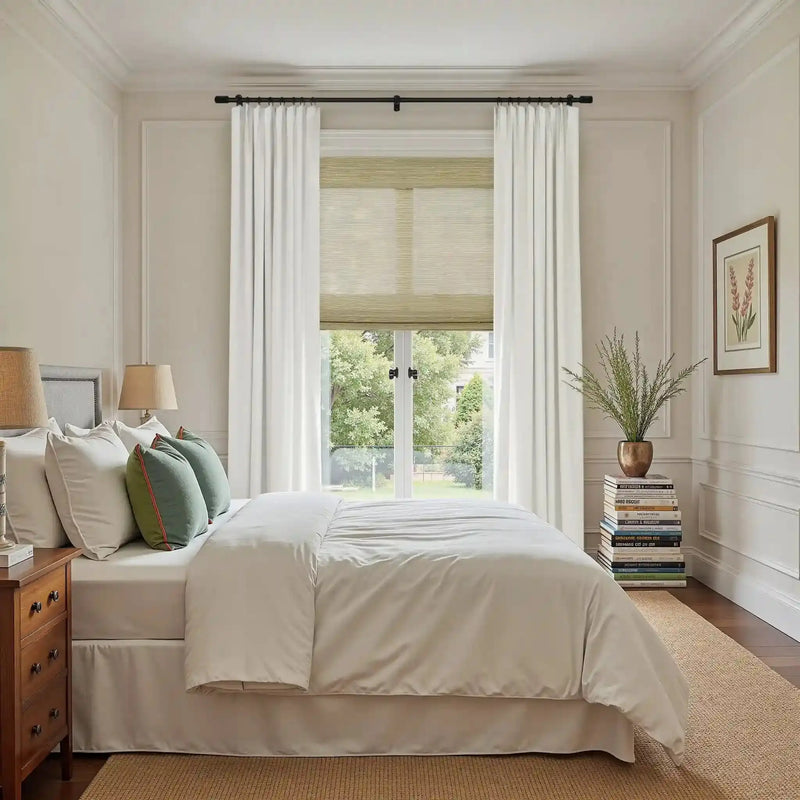 Rae Natural Ramie Bamboo Woven Shades - Series P -TWOPAGES CURTAINS