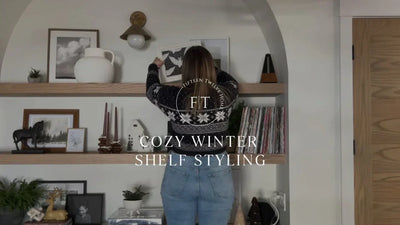 Cozy Winter Shelf Styling